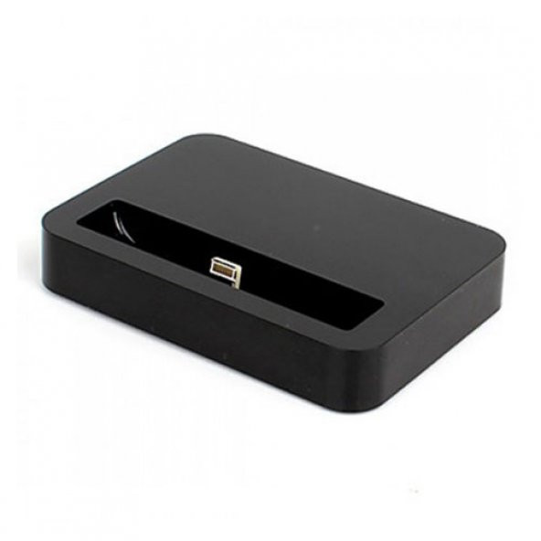 iPhone 5 / 5s Lightning Masaüstü Şarj Aleti Dock Siyah - Resim 2