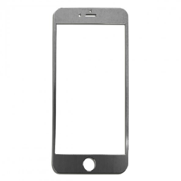 Bufalo iPhone 6 Plus Metal Kenarlı Cam Ekran Koruyucu Gri ürün görseli 1