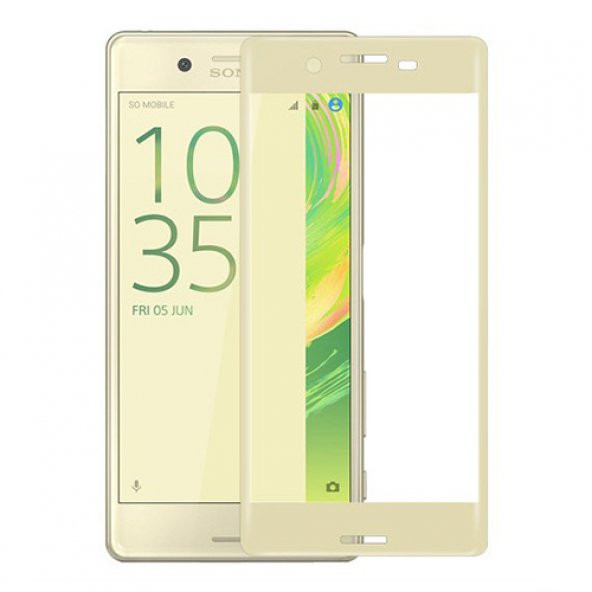 Bufalo Sony Xperia X Kavisli 3D Cam Ekran Koruyucu Gold ürün görseli 1