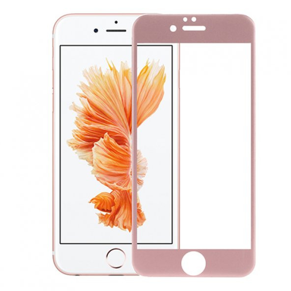 Bufalo iPhone 6-6s Kavisli 4D Cam Ekran Koruyucu Rose Gold ürün görseli 1
