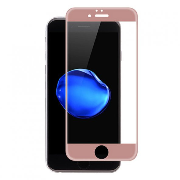Bufalo iPhone 7/8 Kavisli 4D Cam Ekran Koruyucu Rose Gold ürün görseli 1