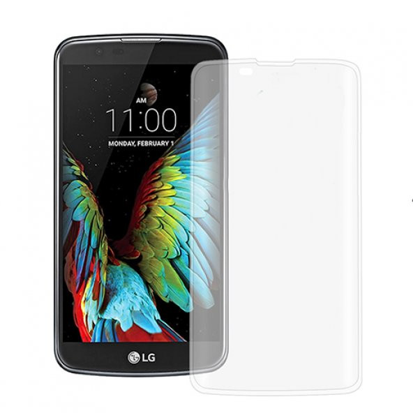 Bufalo LG K10 Kavisli 3D Cam Ekran Koruyucu Şeffaf ürün görseli 1