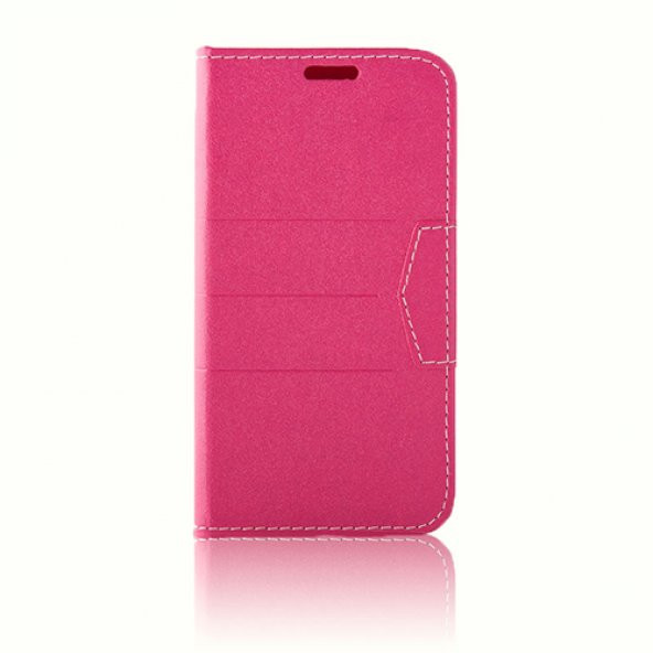 Samsung Galaxy S5 (G900) Dikişli ve Gizli Mıknatıslı Tiger Kılıf Pembe ürün görseli 1
