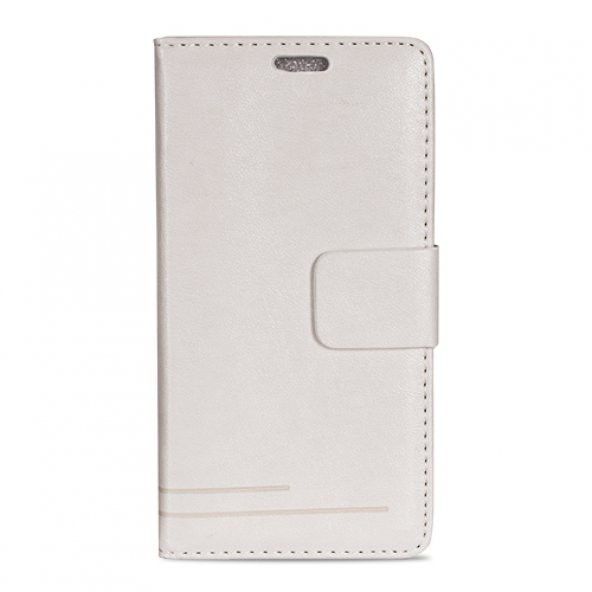 General Mobile Discovery 2 Mini Cüzdanlı ve Standlı Kılıf Beyaz ürün görseli 1