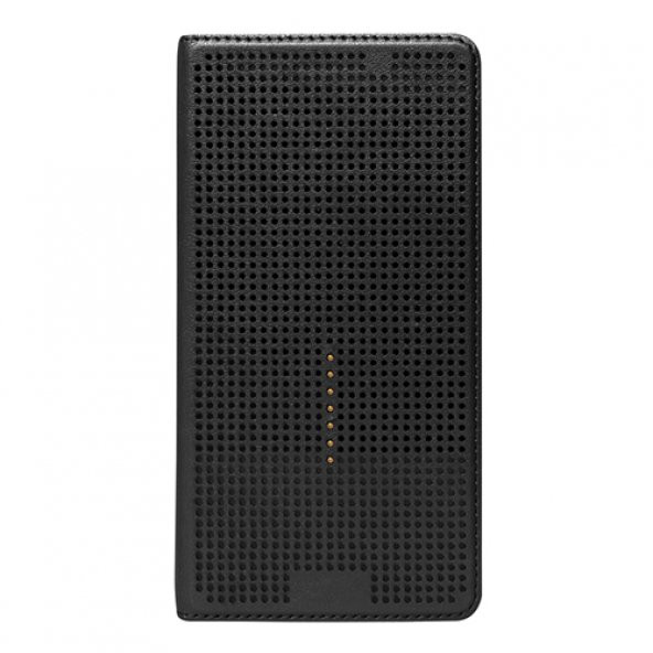 Galaxy E7 (E700) Dot View Yan Kapaklı Uyku Modlu Kılıf Siyah ürün görseli 1