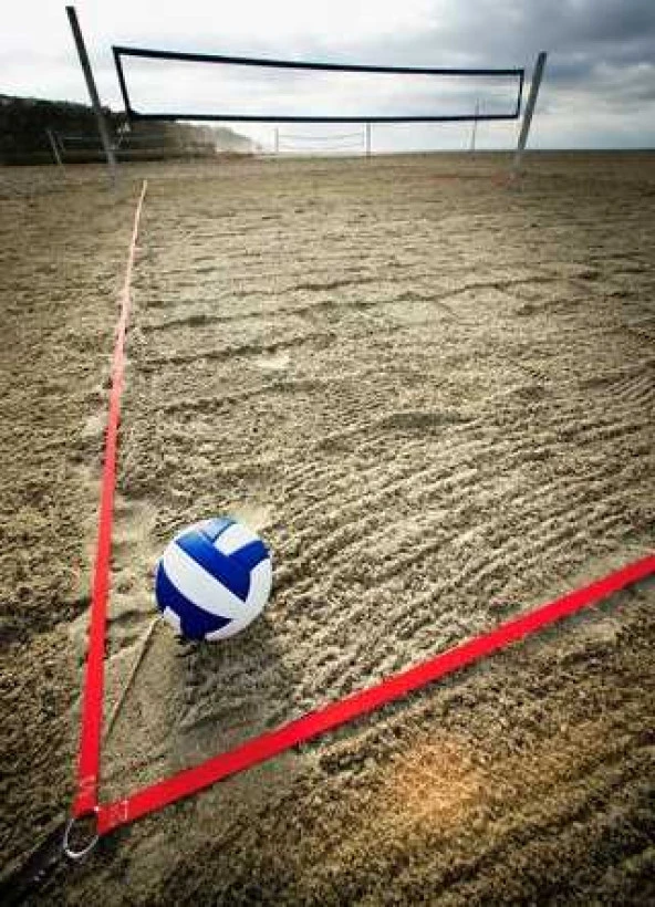Adelinspor Diomond Plaj Voleybolu Saha Çizgisi Kırmızı ürün görseli 1