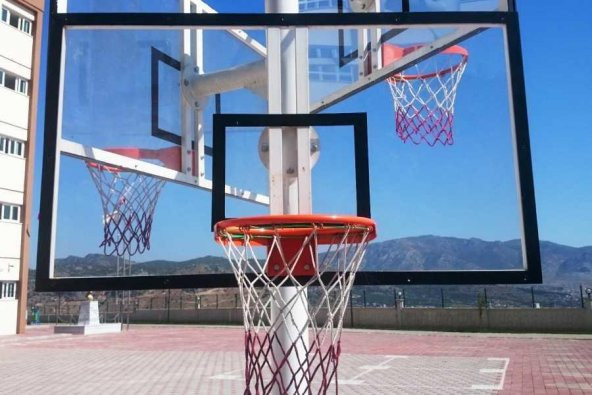 Adelinspor Basketbol Panya Seti 105*180 15 mm Akrilik Cam Hidrolik Çember ürün görseli 1