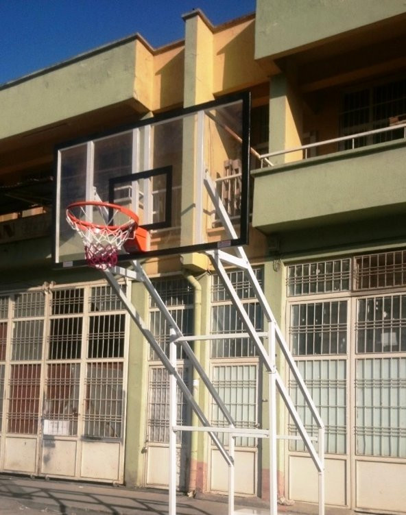 Adelinspor Gold Basketbol Potası Sabit 4 Direk 105*180 10 mm Cam ürün görseli 1