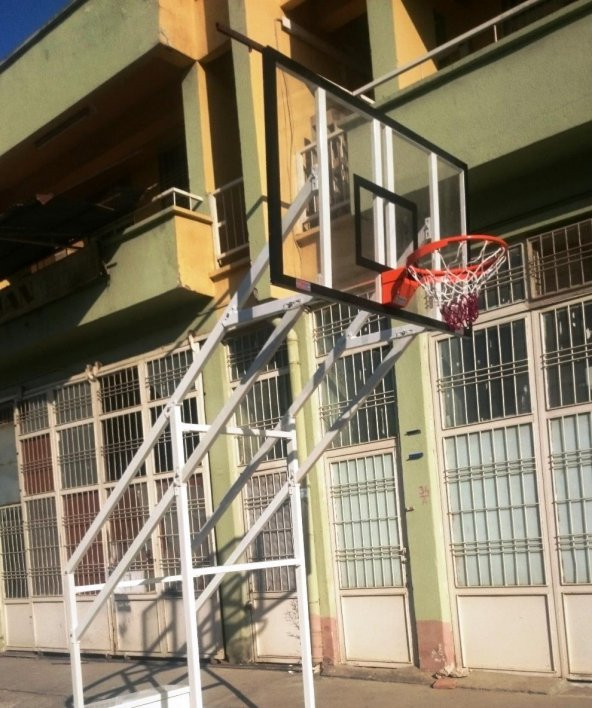 Adelinspor Gold Basketbol Potası Sabit 4 Direk 105*180 12mm Cam ürün görseli 1
