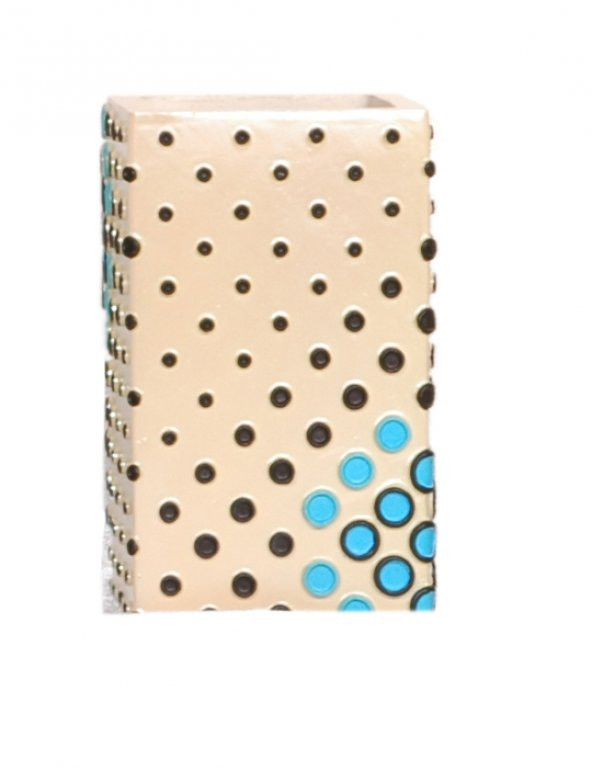YJS514D DİŞ FIRÇALIK VE MACUNLUK PUANLI POLİRESİN 6X6X10CM 200ML ürün görseli 1