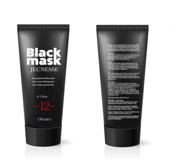 Black Mask Jeunesse Soyulabilir Siyah Maske 150ml ürün görseli 1