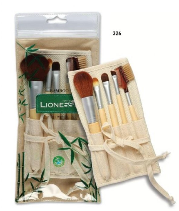 Lıonesse Natural Bamboo 326  Makyaj Fırça Seti ürün görseli 1