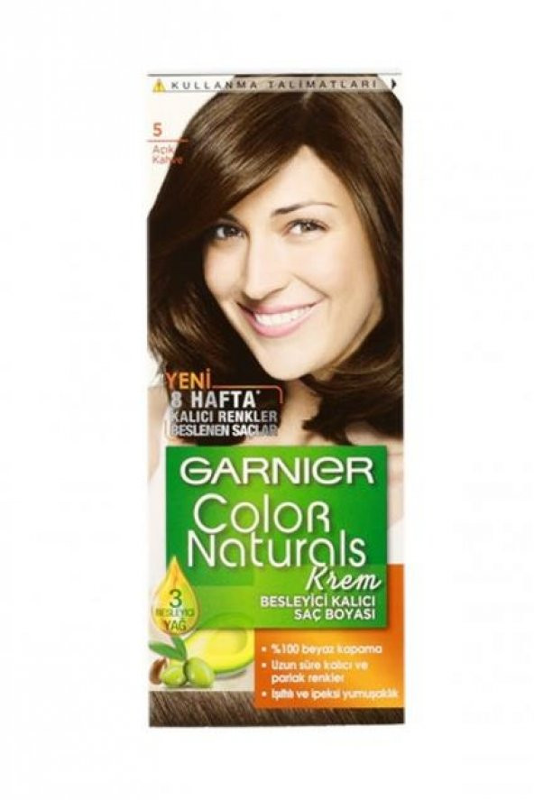 Garnıer Color Naturals Krem Saç Boyası   5 Açık Kahve ürün görseli 1