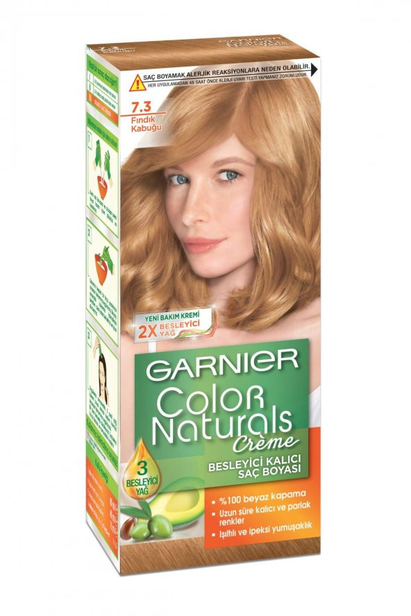 Garnıer Color Naturals Krem Saç Boyası   7.3 Fındık Kabuğu ürün görseli 1