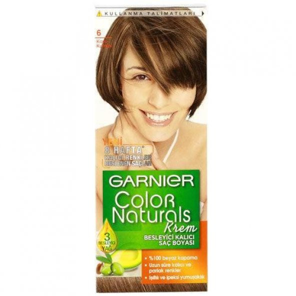 Garnıer Color Naturals Krem Saç Boyası   6  Koyu Kumral ürün görseli 1