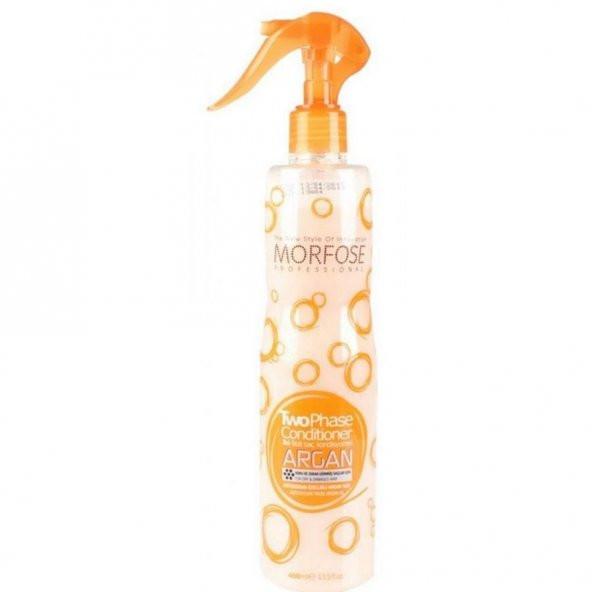Morfose İki Fazlı Fön Suyu Sıvı Saç Kremi 400ml Argan Yağlı Kuru Ve Zarar Görmüş Saçlar ürün görseli 1