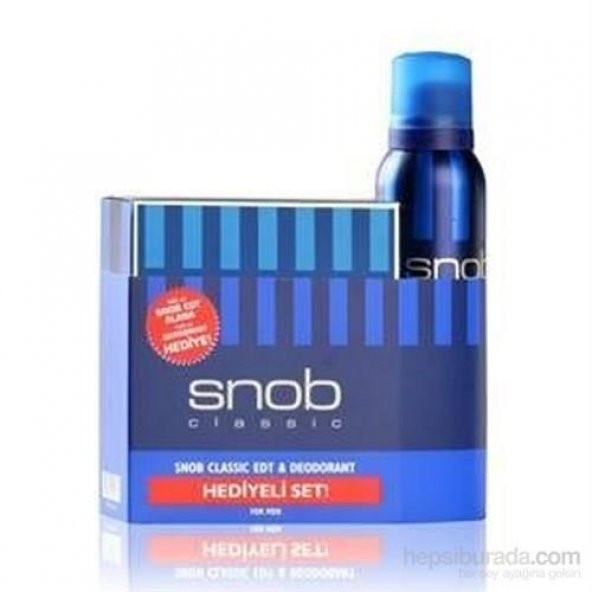 Snob Classic Edt 100ml +150ml Deo Erkek Parfüm Seti ürün görseli 1