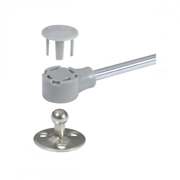 Gazlı Amortisör Piston 100 N Kalkar Dolap Kapakları için 27 cm Gri - Resim 4