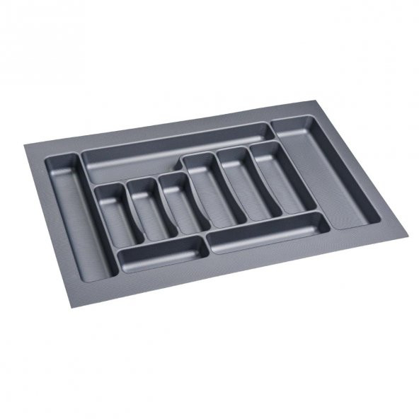 Çekmece İçi Kaşıklık 75 x 49 cm Gri Mutfak Çekmece Düzenleyici ürün görseli 1