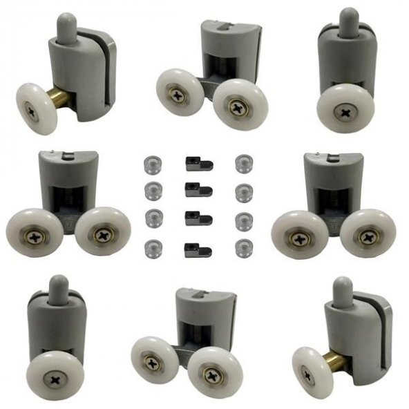 Duşakabin Tekerleği Rulman 8 Li Set Teker Çapı 22 mm ürün görseli 1