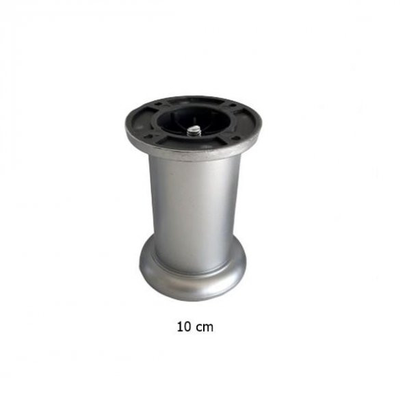 Jumbo Plastik Ayak 10 cm Mobilya Ayağı Gri - Resim 3