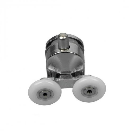 Duşakabin Tekerleği Metal Gövdeli Alt Tekerlek Krom Teker Çapı 24 mm ürün görseli 1