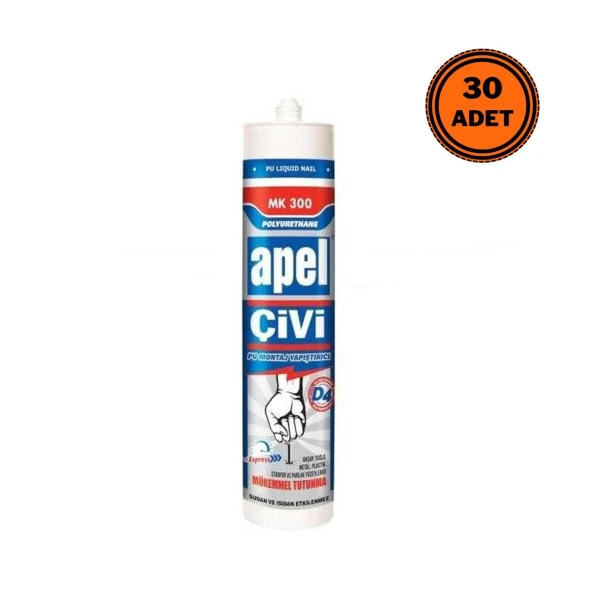 30 Adet Apel Silikon Sıvı Çivi Montaj Kit Güçlü Yapıştırıcı 390 Gr ürün görseli 1