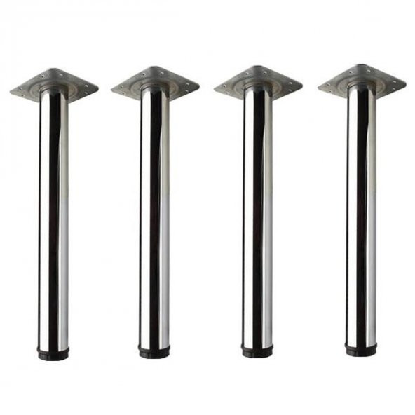 4 Adet Masa Ayağı 71 cm Ayarlı Krom Mobilya Ayak Çap : 60 mm ürün görseli 1