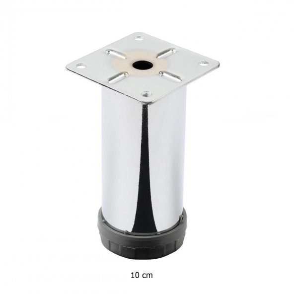 Mobilya Ayağı Metal 10 cm Alttan Ayarlı 42 mm Krom Ayak ürün görseli 1