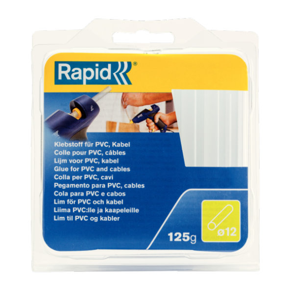 Rapid Şeffaf Silikon Çubuk 12/94 Mm Pvc/Kablo 125 Gr 40107358 ürün görseli 1