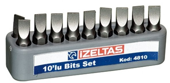 Izeltaş 0.6X4.5 Duz Bits Uc Set 4810000645 ürün görseli 1