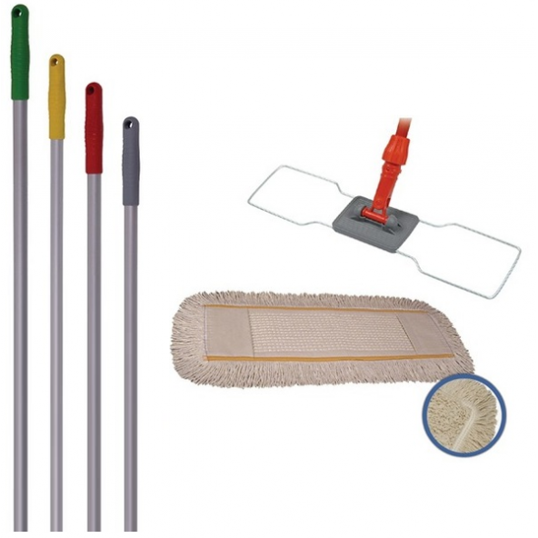 Safell Nemli Tel Mop Aparatı 50 cm - Nemli Mop - Alüminyum Sap ürün görseli 1