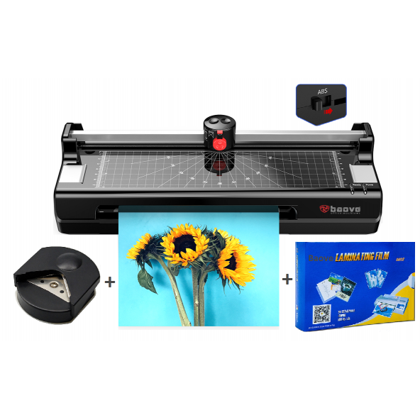 Baove OCW280 A4 Laminasyon Makinesi ve Kağıt Kesme Makinesi + 10 Pvc Film ürün görseli 1