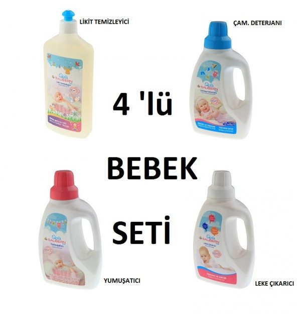 Saubern Bebek Çamaşır Deterjanı - Bulaşık Deterjanı - Yumuşatıcı ürün görseli 1