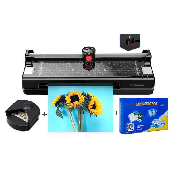 Baove OCW380 A3 Laminasyon Makinesi ve Kağıt Kesme Makinesi + 20 Pvc Film ürün görseli 1