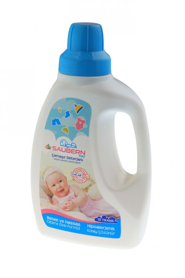 Saubern Sıvı Bebek Çamaşır Deterjanı 750 ML Hipoalerjenik ürün görseli 1