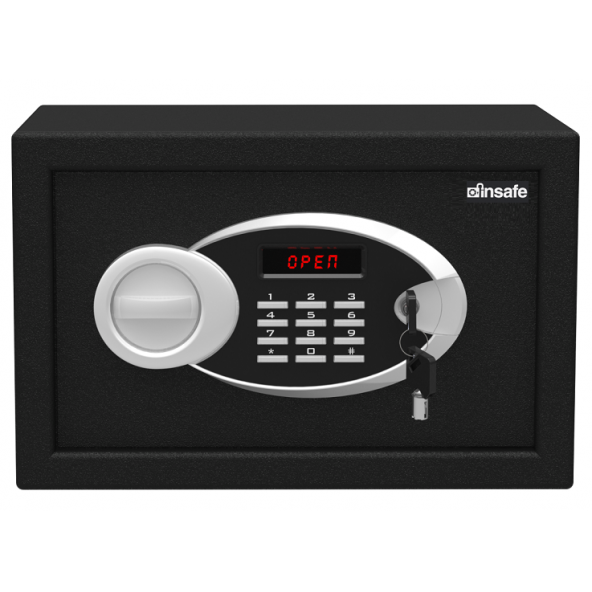 İnsafe Iseuc20 Küçük Boy Lcd Ekranlı Çelik Kasa Para Kasası Değerli Eşya Ve Mücevher Kasası ürün görseli 1