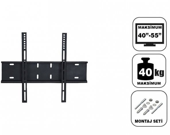 Achill 40'' - 55'' - 140 Ekran Tv Askı Aparatı - Su Terazisi Hediye ürün görseli 1