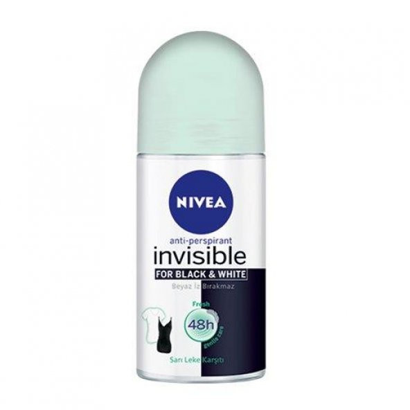Nıvea Deo Roll-On Women  Invısıble Black&whıte Fresh 50ml ürün görseli 1