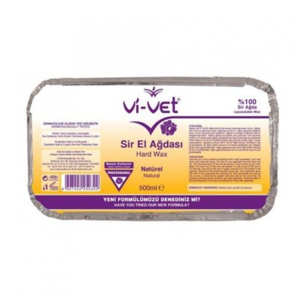 Vi-Vet Sir El Ağdası 500ml Natural Kalıp Ağda Sarı ürün görseli 1
