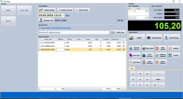 Profesyonel Market Barkod Sistemi ve Ön Muhasebe Programı ürün görseli 1