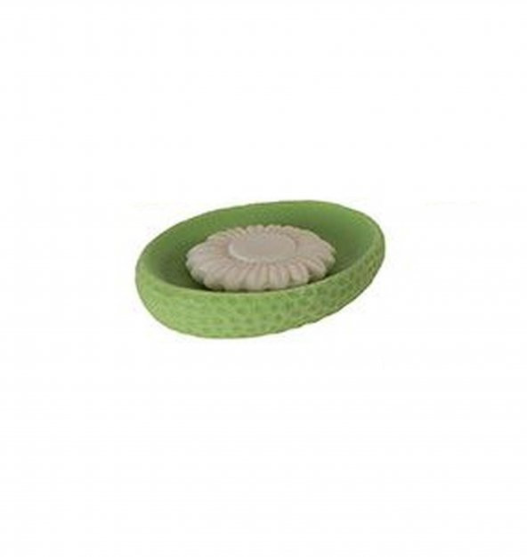 DT0082YC SABUNLUK YEŞİL PETEK DESENLİ POLİRESİN 10X8X2CM ürün görseli 1