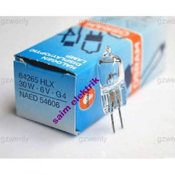OSRAM 64265 HLX 6V 30W G4 AMPÜL ürün görseli 1