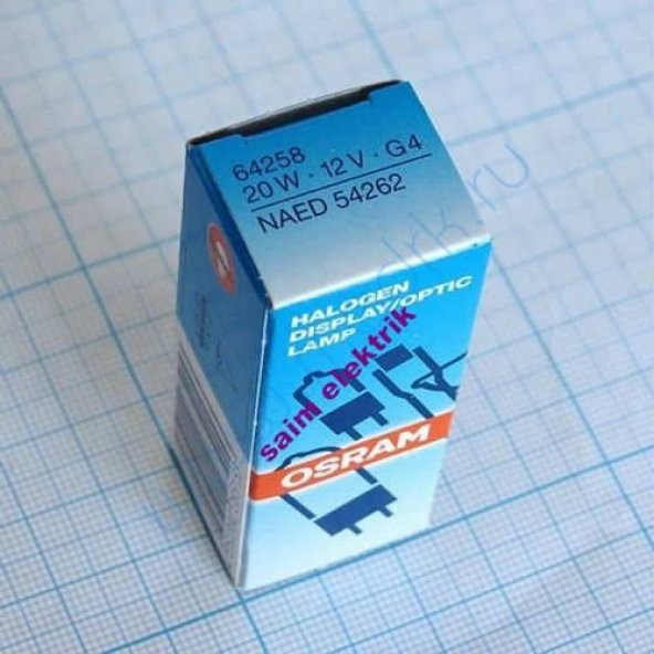 OSRAM 64258 12V 20W 2000 SAAT ürün görseli 1