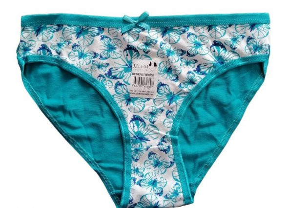 Özlem Bayan Desenli Bikini Külot Standart M Beden - Resim 2