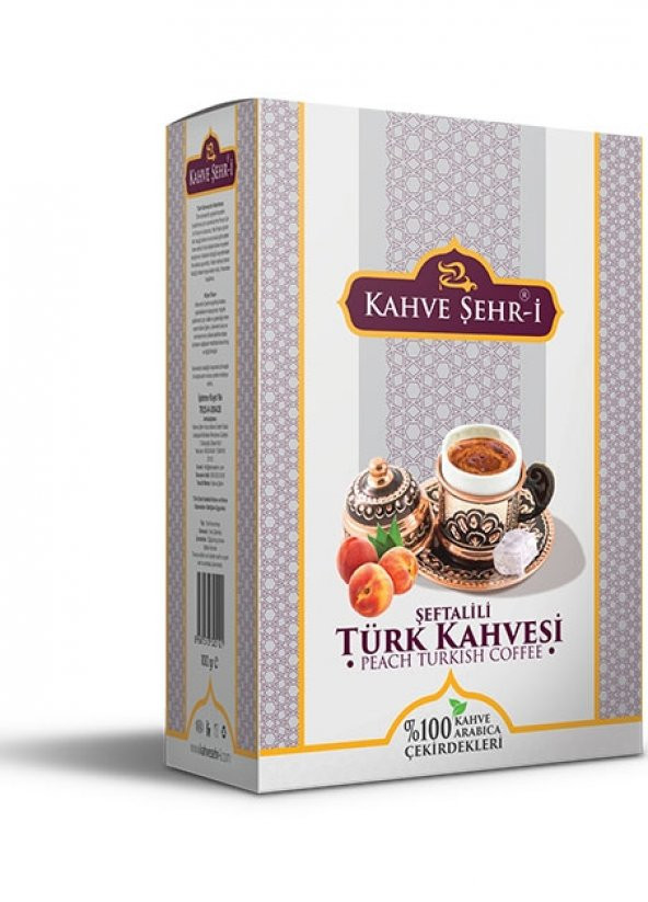 Şeftalili Türk Kahvesi 100 Orjinal Ürün ürün görseli 1