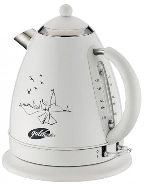 Goldmaster İstanbul Seri GM-7325 Ela 17L Çelik Su Isıtıcı Kettle ürün görseli 1