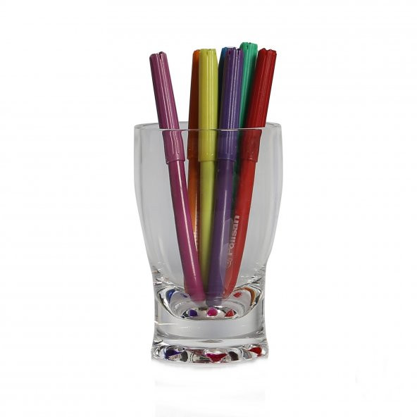 611150DK KALEMLİK BENEKLİ AKRİLİK OFİS GERECİ 6X6X11CM 250ML ürün görseli 1