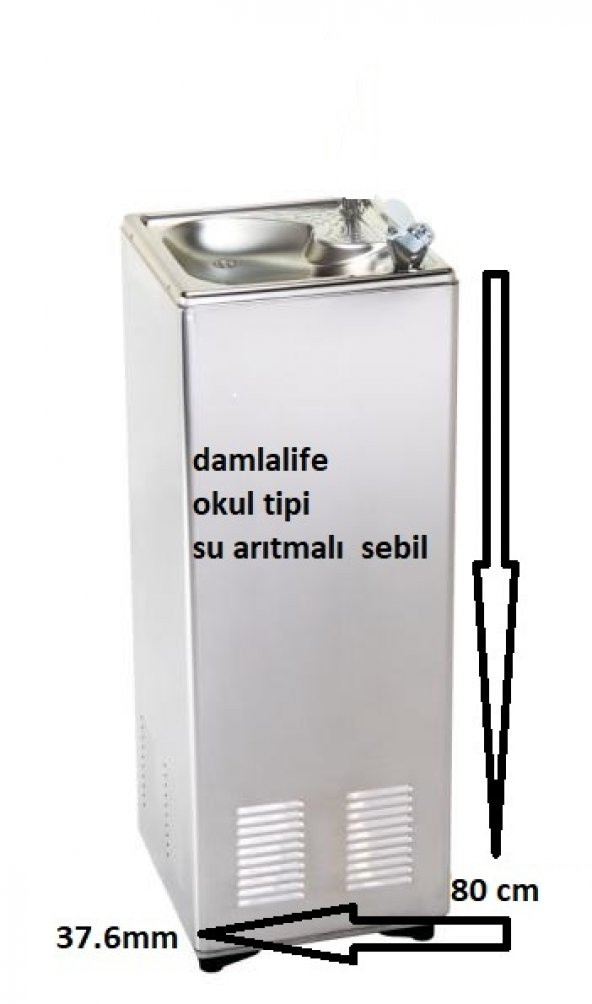 Damlalife Anaokulları Için Su Fışkırtmalı Okul Tipi Su Arıtmalı Sebil ürün görseli 1