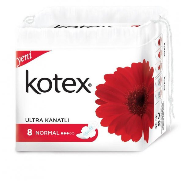 Kotex Ultra Kanatlı Normal 8 Li ürün görseli 1